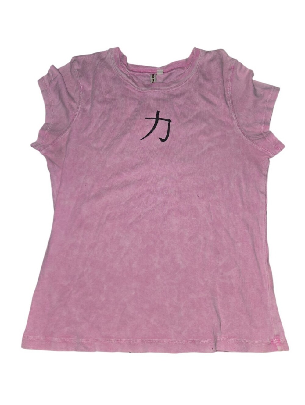 Pink Japanese Strength Short Sleeve Women's Tee Size XL